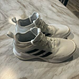 Adidas crazy flight white and Black Athletic Shoes